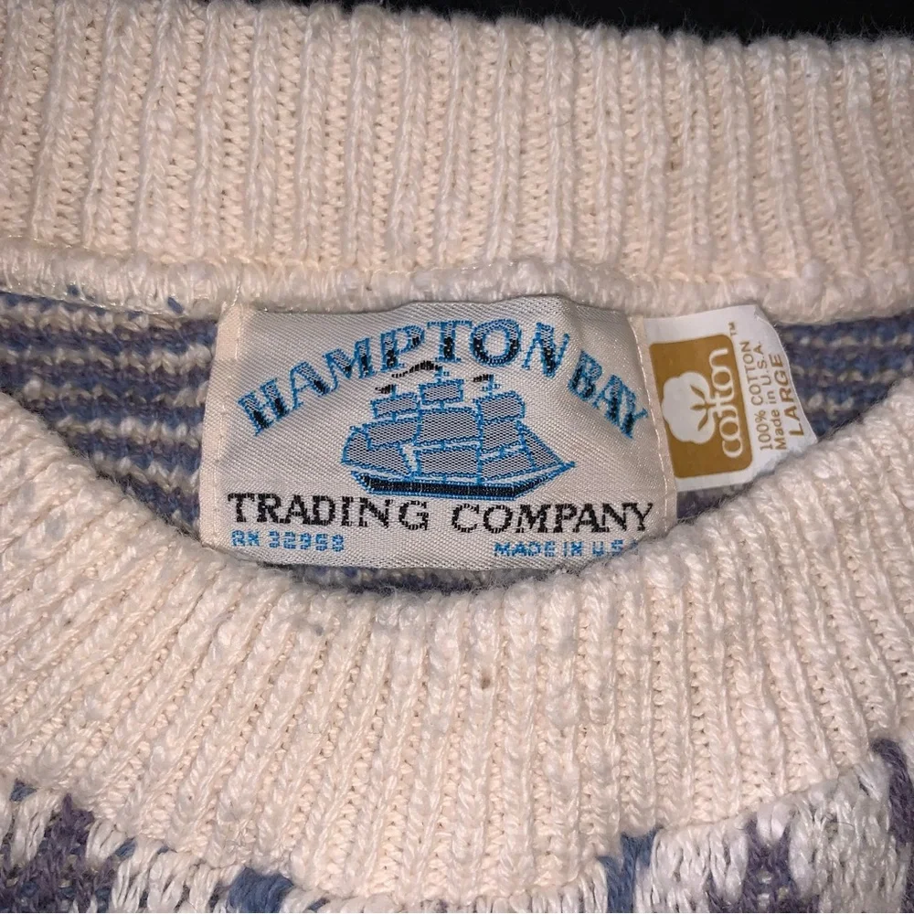 v i n t a g e :: Heavy Oversized Abstract Grandpa Knit Sweater - Picture 6 of 14